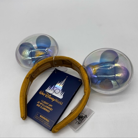 Disney Accessories - Cinderella Castle 50th Anniversary Mickey Balloon Light Up Headband by Disney